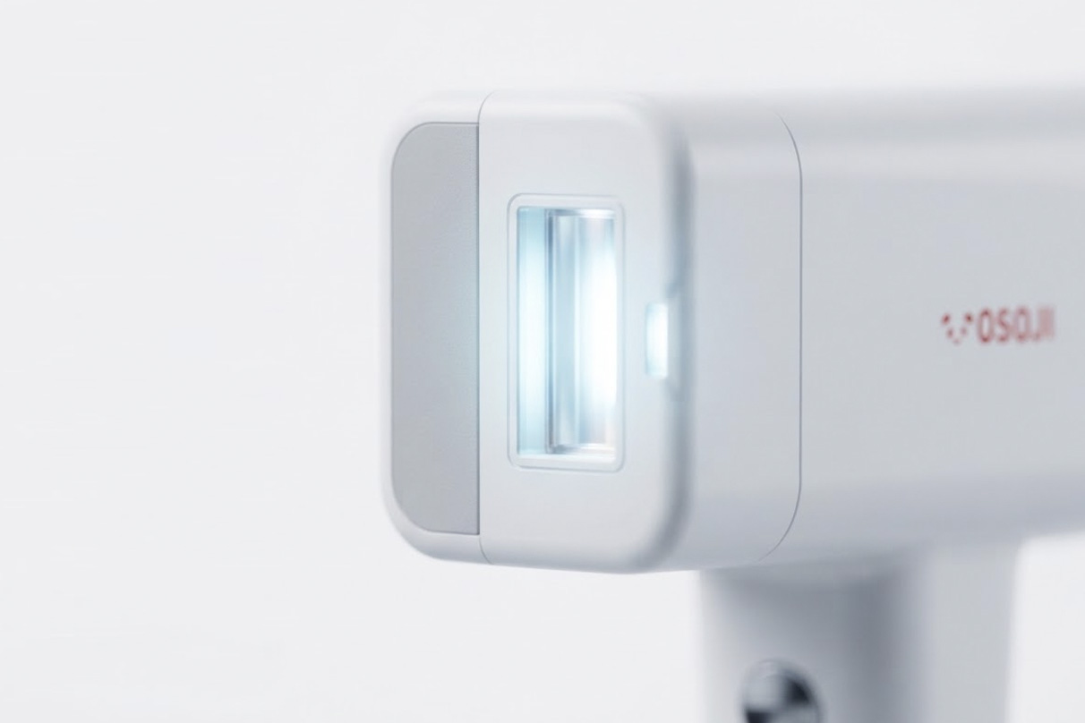 Detalle cabezal IPL y sistema de enfriamiento H30